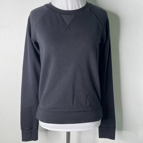Lululemon Women's Black Voyage Pullover Crewneck Long Sleeve T-Shirt Size 4 - Picture 1 of 9